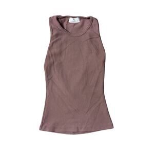 Gil Rodriguez Tank Top Brown Scoop Neck XS